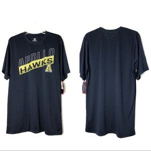 Short Sleeve Athletic T-Shirt Blue Sz M